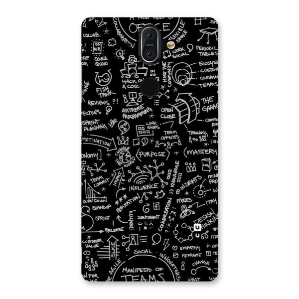 Anatomy Pattern Back Case for Nokia 8 Sirocco