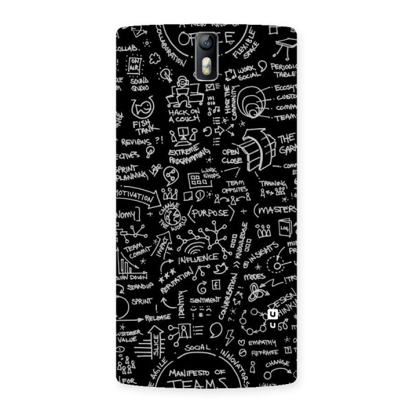 Anatomy Pattern Back Case for One Plus One