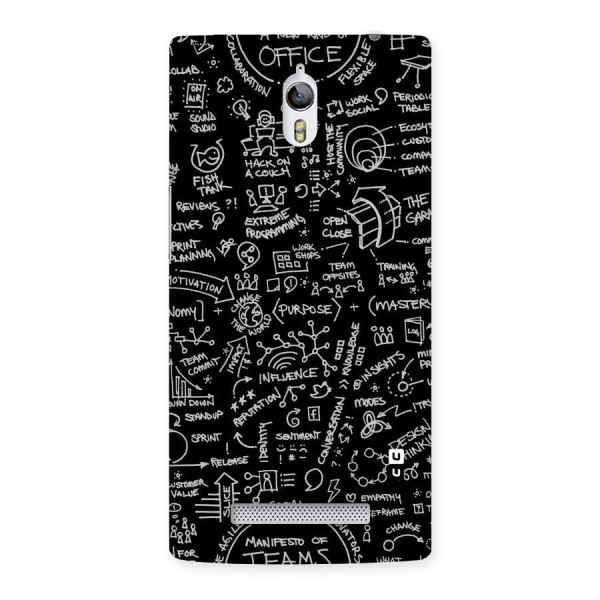 Anatomy Pattern Back Case for Oppo Find 7