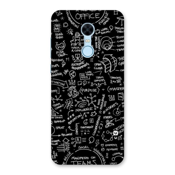Anatomy Pattern Back Case for Redmi Note 5