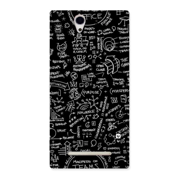 Anatomy Pattern Back Case for Sony Xperia C3
