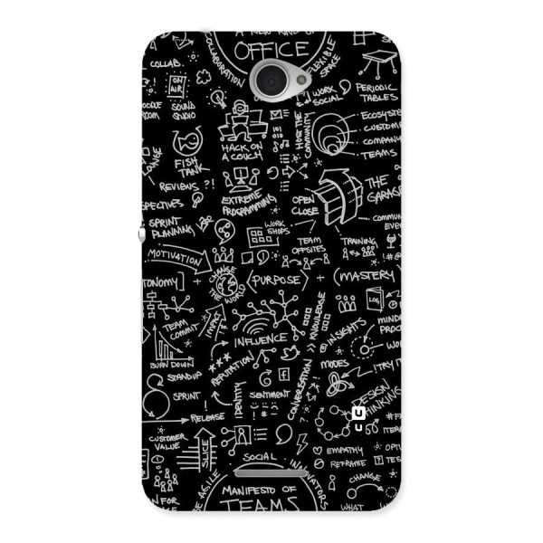 Anatomy Pattern Back Case for Sony Xperia E4