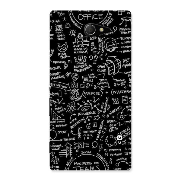 Anatomy Pattern Back Case for Sony Xperia M2