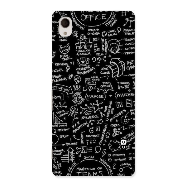 Anatomy Pattern Back Case for Sony Xperia M4