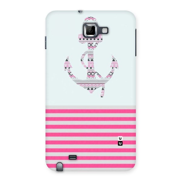 Anchor Design Stripes Back Case for Galaxy Note