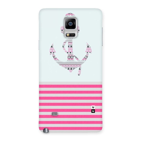 Anchor Design Stripes Back Case for Galaxy Note 4