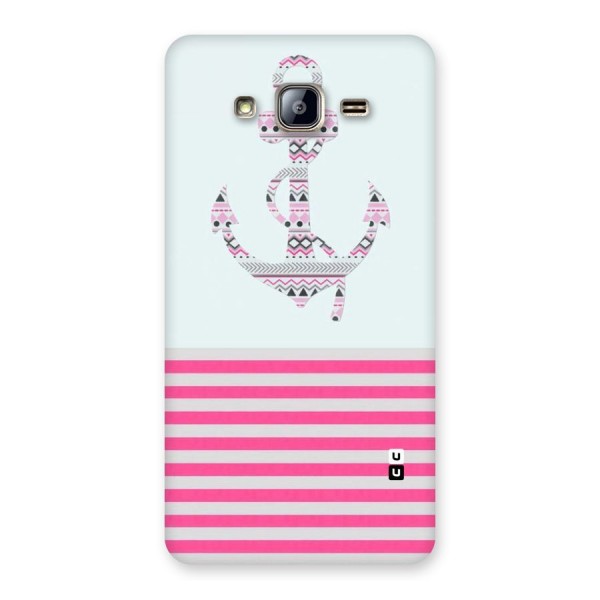 Anchor Design Stripes Back Case for Galaxy On5