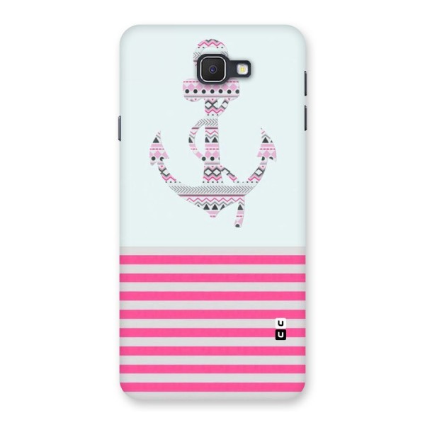 Anchor Design Stripes Back Case for Galaxy On7 2016