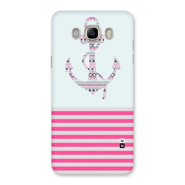 Anchor Design Stripes Back Case for Galaxy On8