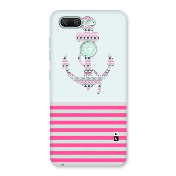 Anchor Design Stripes Back Case for Gionee S10