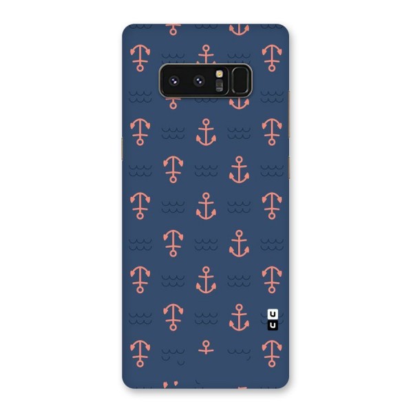 Anchor Sea Blue Back Case for Galaxy Note 8