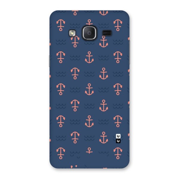 Anchor Sea Blue Back Case for Galaxy On7 Pro