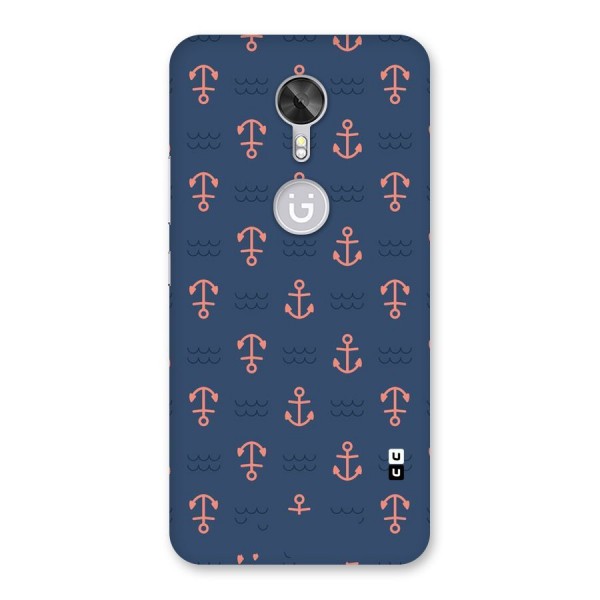 Anchor Sea Blue Back Case for Gionee A1