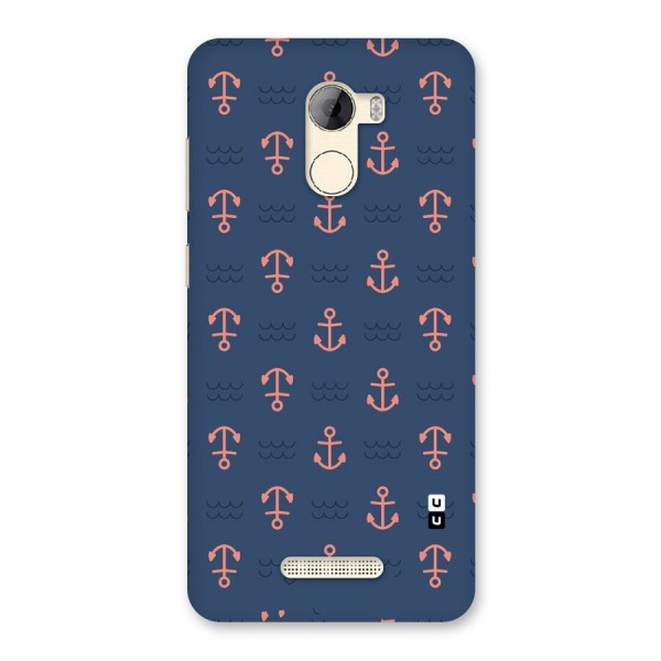 Anchor Sea Blue Back Case for Gionee A1 LIte