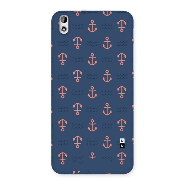 Anchor Sea Blue Back Case for HTC Desire 816g
