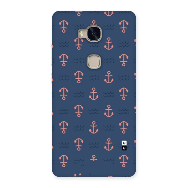Anchor Sea Blue Back Case for Huawei Honor 5X