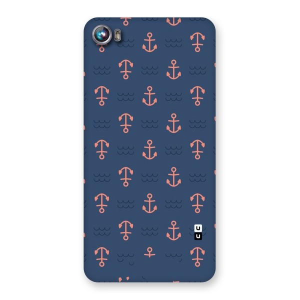 Anchor Sea Blue Back Case for Micromax Canvas Fire 4 A107