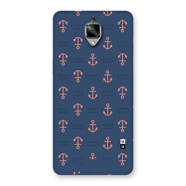 Anchor Sea Blue Back Case for OnePlus 3T