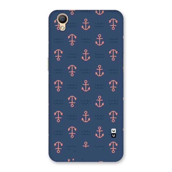 Anchor Sea Blue Back Case for Oppo A37