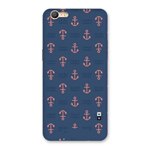 Anchor Sea Blue Back Case for Oppo A57
