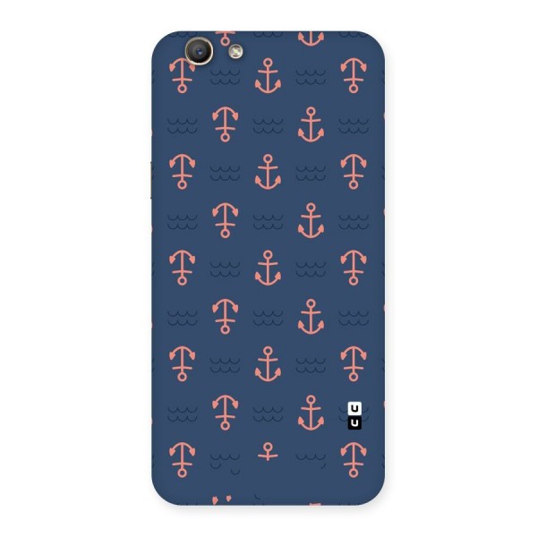 Anchor Sea Blue Back Case for Oppo F1s