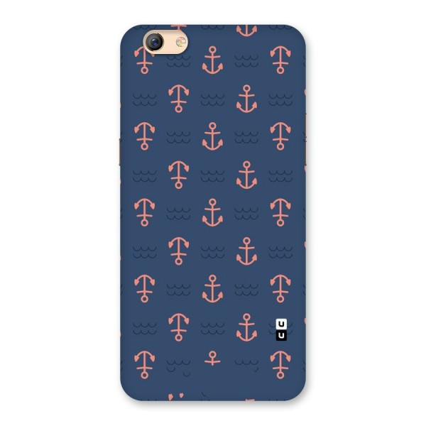 Anchor Sea Blue Back Case for Oppo F3 Plus