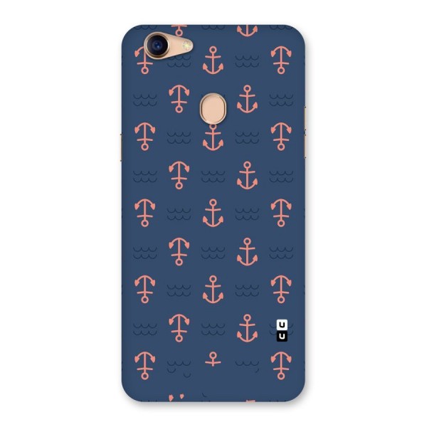 Anchor Sea Blue Back Case for Oppo F5