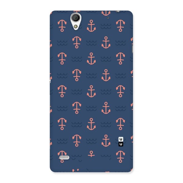 Anchor Sea Blue Back Case for Sony Xperia C4
