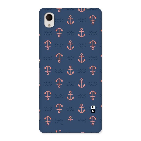 Anchor Sea Blue Back Case for Sony Xperia M4