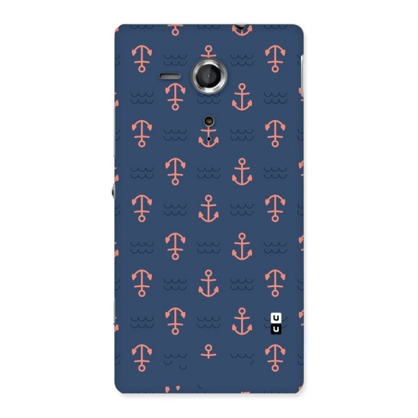 Anchor Sea Blue Back Case for Sony Xperia SP