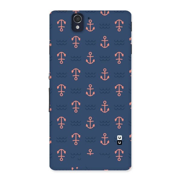 Anchor Sea Blue Back Case for Sony Xperia Z