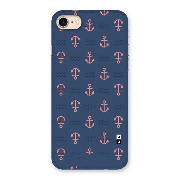 Anchor Sea Blue Back Case for iPhone 7