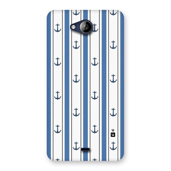 Anchor Stripe Lines Back Case for Canvas Play Q355