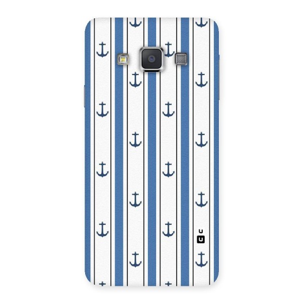 Anchor Stripe Lines Back Case for Galaxy A3
