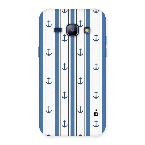 Anchor Stripe Lines Back Case for Galaxy J1