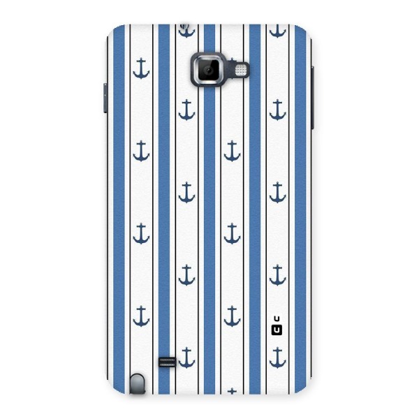 Anchor Stripe Lines Back Case for Galaxy Note