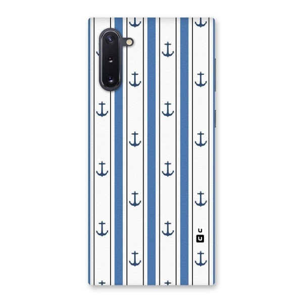 Anchor Stripe Lines Back Case for Galaxy Note 10