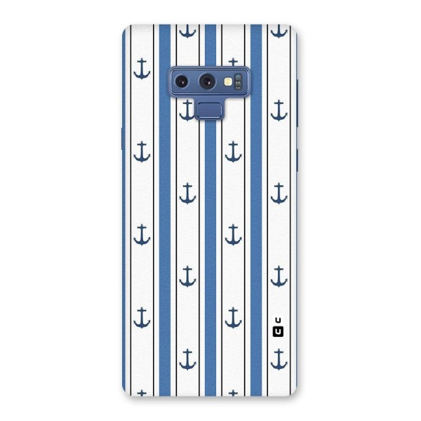 Anchor Stripe Lines Back Case for Galaxy Note 9