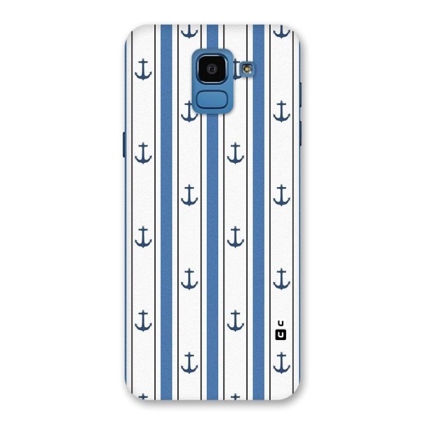 Anchor Stripe Lines Back Case for Galaxy On6