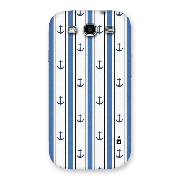 Anchor Stripe Lines Back Case for Galaxy S3