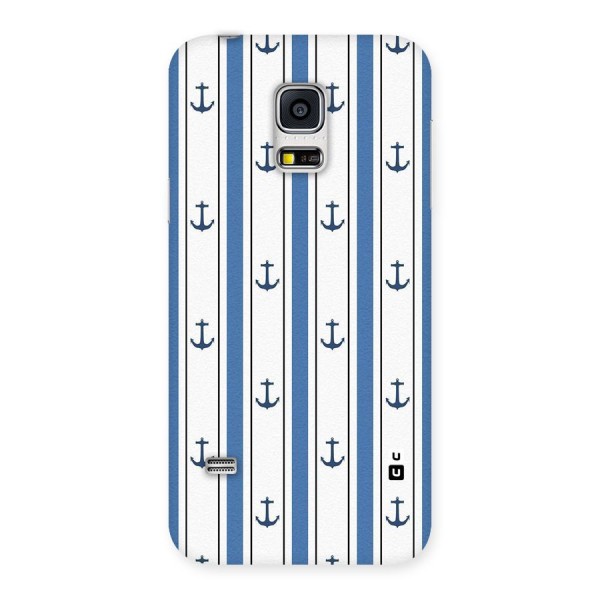 Anchor Stripe Lines Back Case for Galaxy S5 Mini