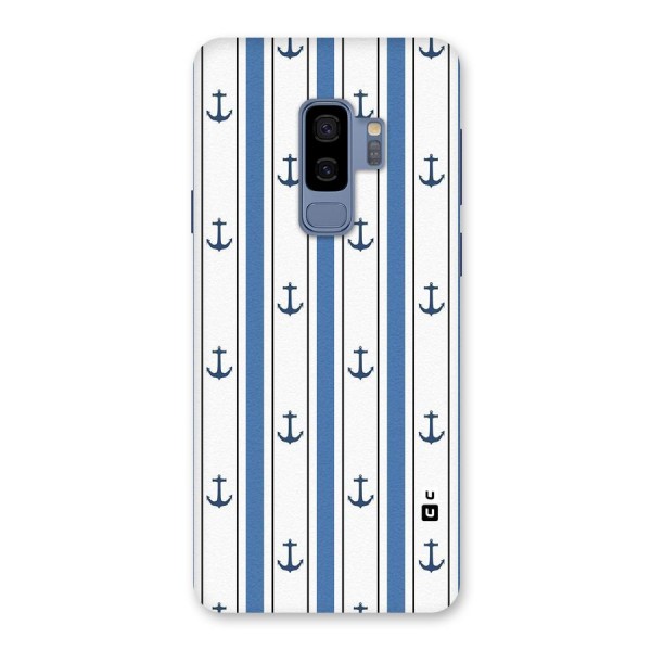 Anchor Stripe Lines Back Case for Galaxy S9 Plus