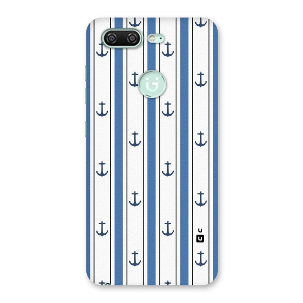 Anchor Stripe Lines Back Case for Gionee S10