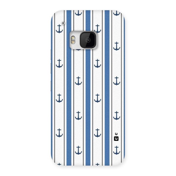 Anchor Stripe Lines Back Case for HTC One M9