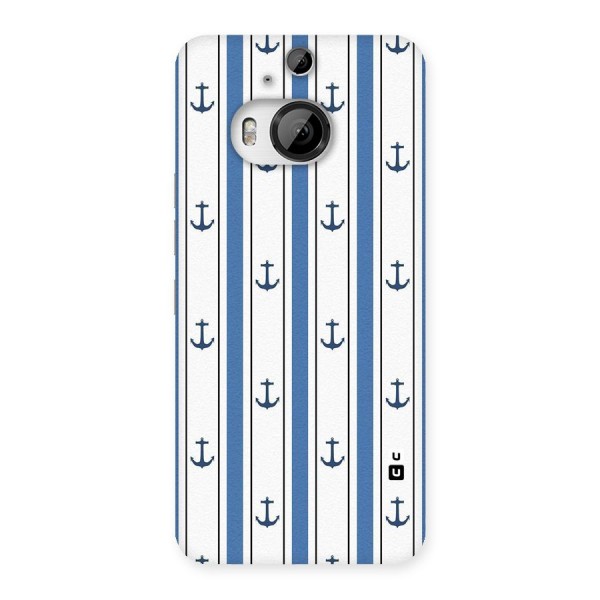 Anchor Stripe Lines Back Case for HTC One M9 Plus