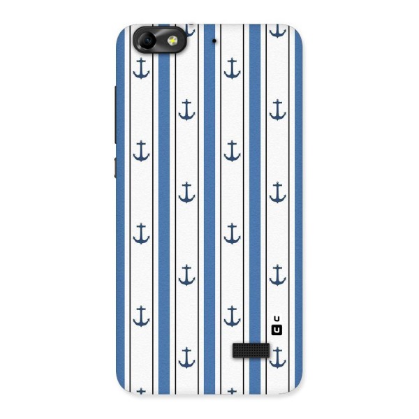 Anchor Stripe Lines Back Case for Honor 4C