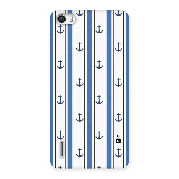Anchor Stripe Lines Back Case for Honor 6