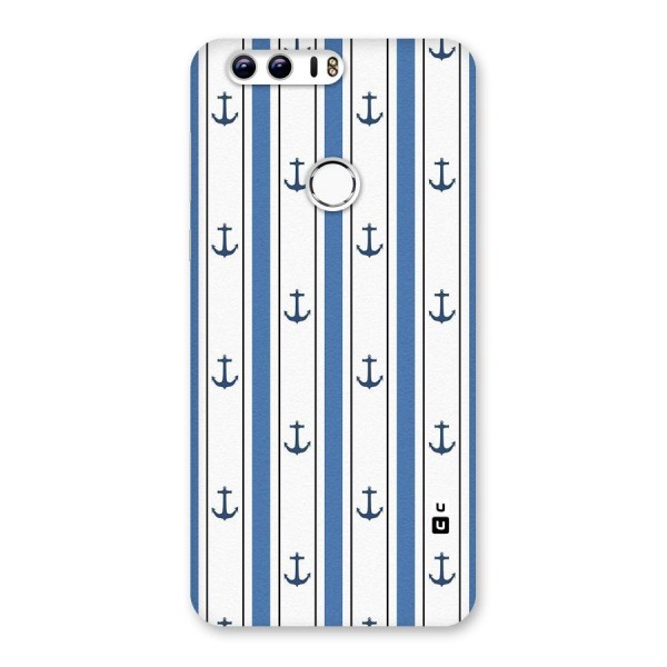 Anchor Stripe Lines Back Case for Honor 8