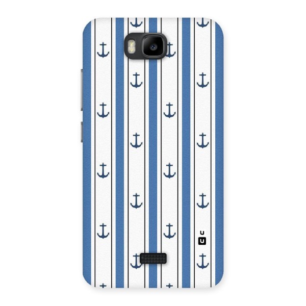Anchor Stripe Lines Back Case for Honor Bee