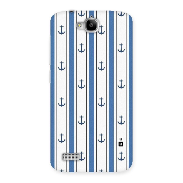 Anchor Stripe Lines Back Case for Honor Holly